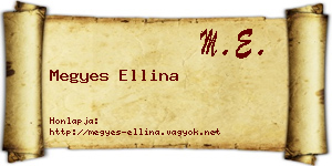 Megyes Ellina névjegykártya